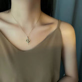 Stainless Steel Screw Pendant Necklace – Bold & Modern Style